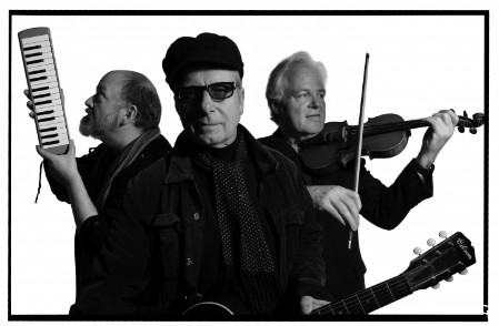 EMS Three musicians in black and white